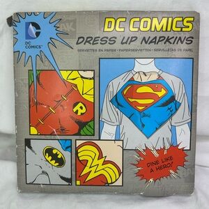 🦸 DC Comics Dress Up Napkins | 4 Character Designs | NIB